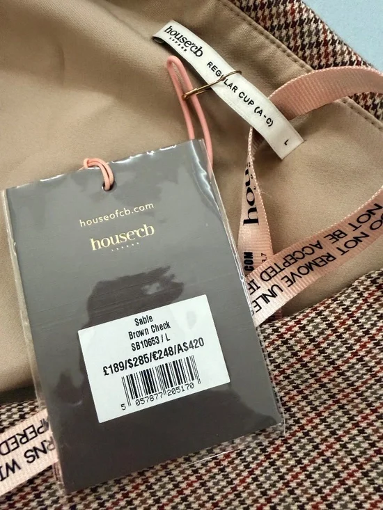 House of CB Check Mini Dress - Picture 6 of 7